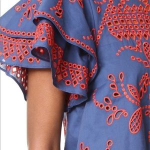 Parker Embroidered Lined Top, XS